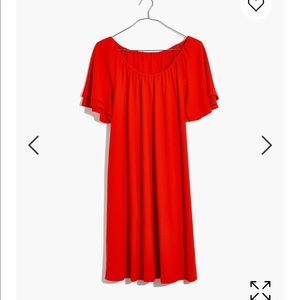 Madewell Texture & Thread Tiered-Sleeve Dress